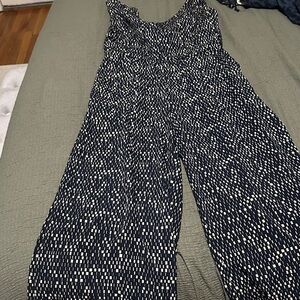 Elegant navy and cream Jumpsuit